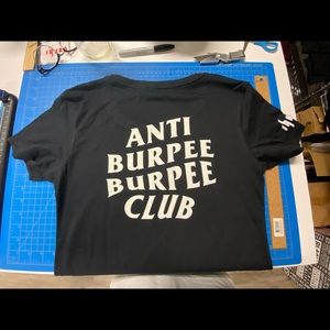 Womens Anti burpee burpee club T-shirt